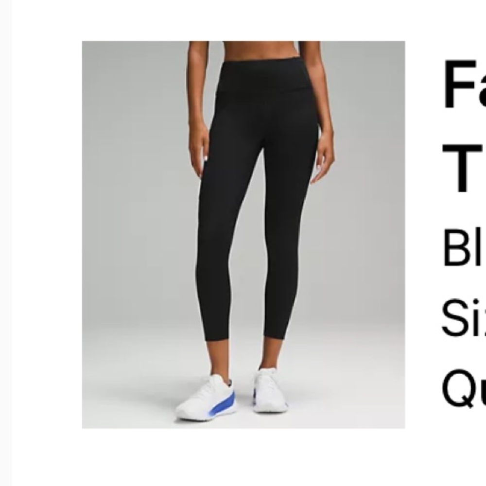 Fast and Free High-Rise Tight Legging 25”